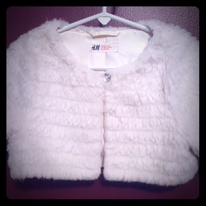 H&M Girls Faux Fur Jacket